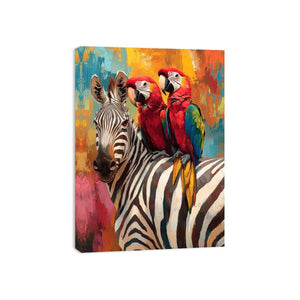 Colorful Macaws Canvas Painting