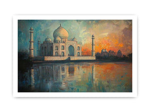 Taj Mahal Canvas Painting