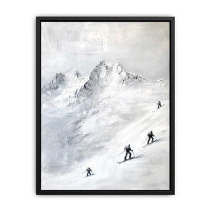Skiing Canvas Painting