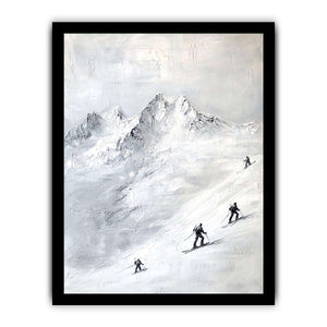 Skiing Canvas Painting