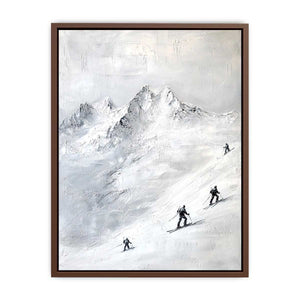 Skiing Canvas Painting