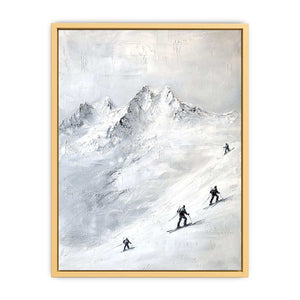 Skiing Canvas Painting