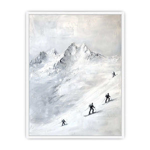 Skiing Canvas Painting