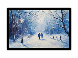 Couple Walk Canvas Painting