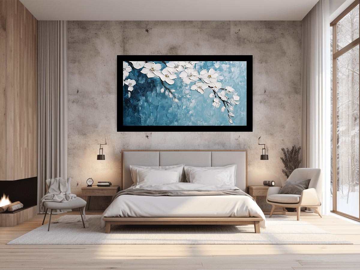 White Flowers Painting