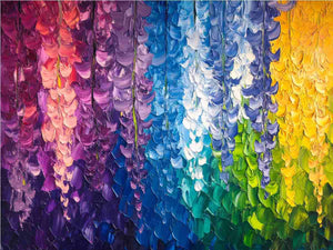Abstract Leaves Canvas Painting