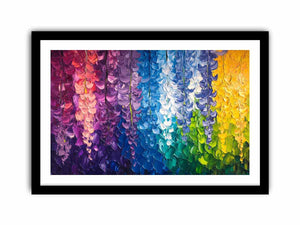 Abstract Leaves Canvas Painting
