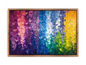 Abstract Leaves Canvas Painting