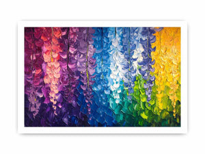 Abstract Leaves Canvas Painting