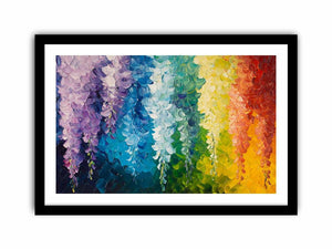 Abstract Leaves Canvas Painting