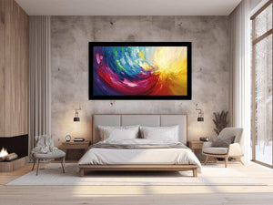 Abstract Swirl Painting