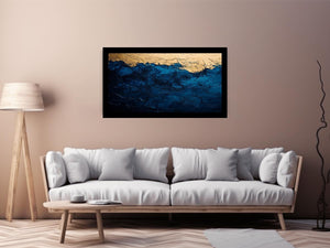Abstract Sea Sky Canvas Painting