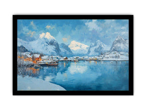 Winter Island Canvas Painting