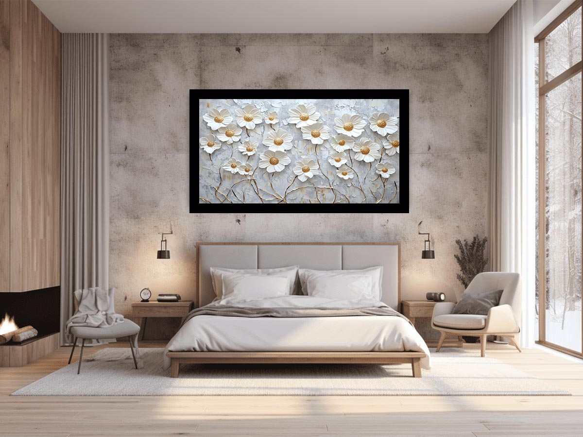 White Flowers Painting