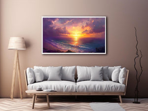 Beach Sunrise Canvas Painting