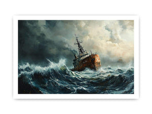 Turbulance Canvas Painting