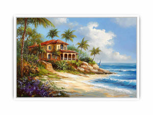 Coastal Home Canvas Painting
