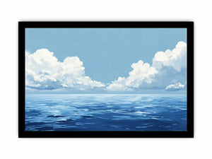 Cloudy Sea Canvas Painting