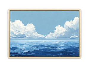 Cloudy Sea Canvas Painting