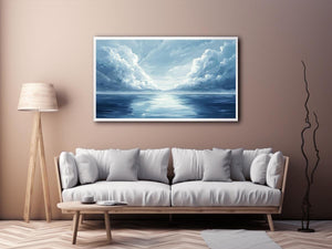 Cloudy Sea Canvas Painting