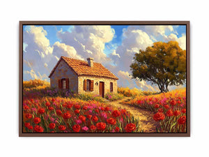 Poppies Field Canvas Painting