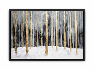 Gold Trees Canvas Painting