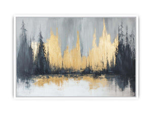 Gold Forest Canvas Painting