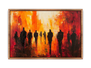 City Walk Canvas Painting