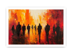 City Walk Canvas Painting