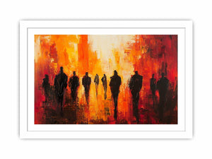 City Walk Canvas Painting