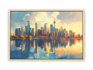 Watercolors Reflection Canvas Painting