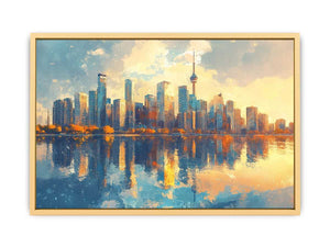 Watercolors Reflection Canvas Painting