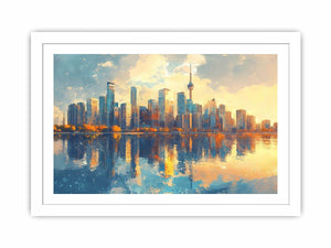 Watercolors Reflection Canvas Painting