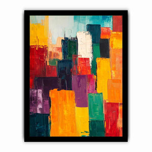 Colorful Squares II Canvas Painting