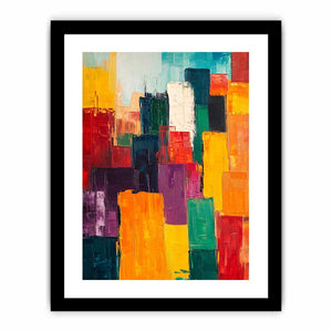 Colorful Squares II Canvas Painting