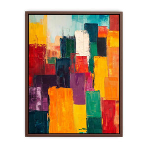Colorful Squares II Canvas Painting