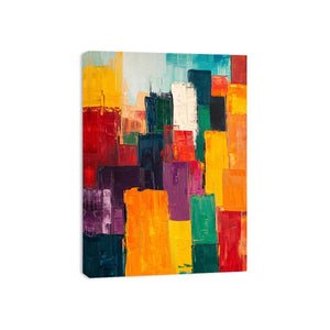 Colorful Squares II Canvas Painting