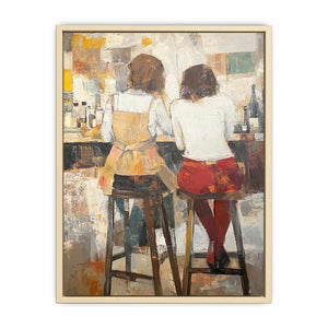 Barstool Canvas Painting