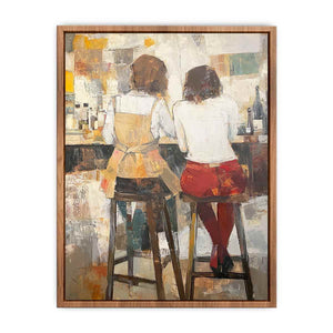 Barstool Canvas Painting