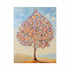 Colorful Tree Oil Painting