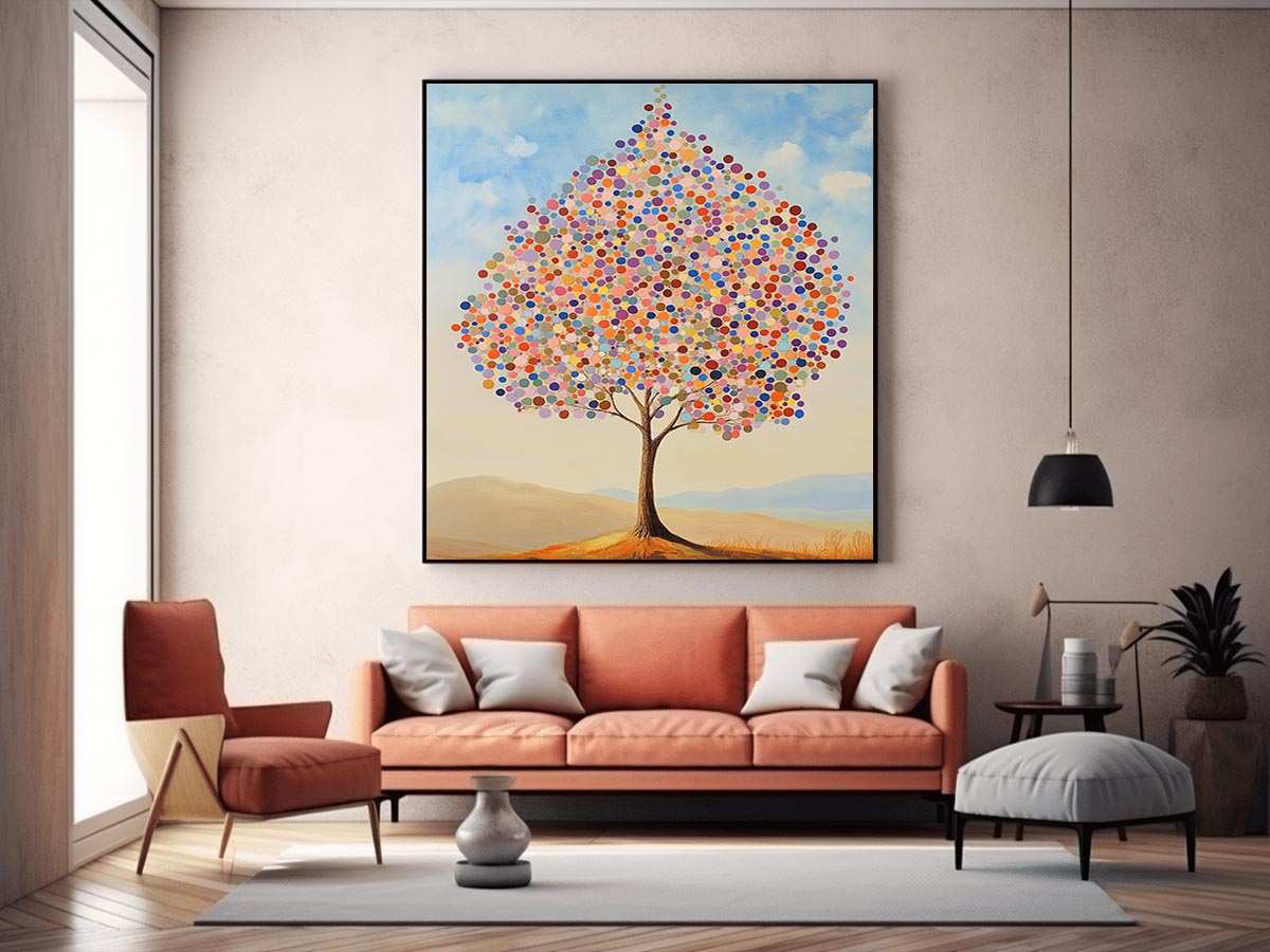 Colorful Tree Painting