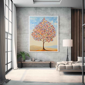 Colorful Tree Canvas Painting