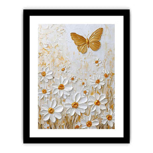White Dsises Canvas Painting