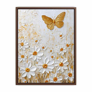 White Dsises Canvas Painting