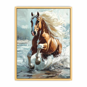 Galloping Horse Canvas Painting