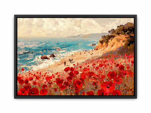 Colorful Beach Canvas Painting