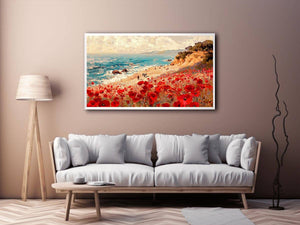 Colorful Beach Canvas Painting