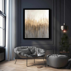 Silver Gold Canvas Painting
