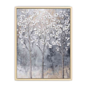 Silver Trees II Canvas Painting