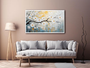 Blooming Canvas Painting